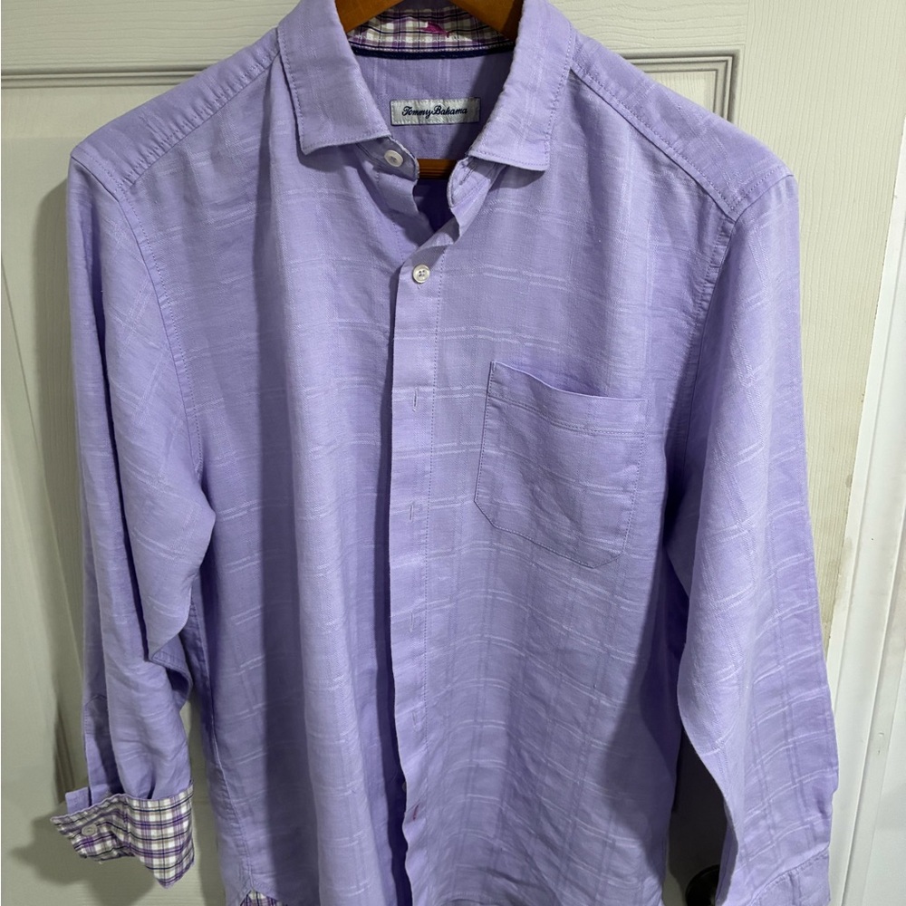 Tommy Bahama Lavender Long-Sleeve Button-Down Shirt